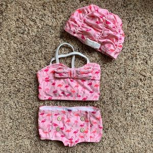 Janie and Jack Swim Bikini and Swim Cap